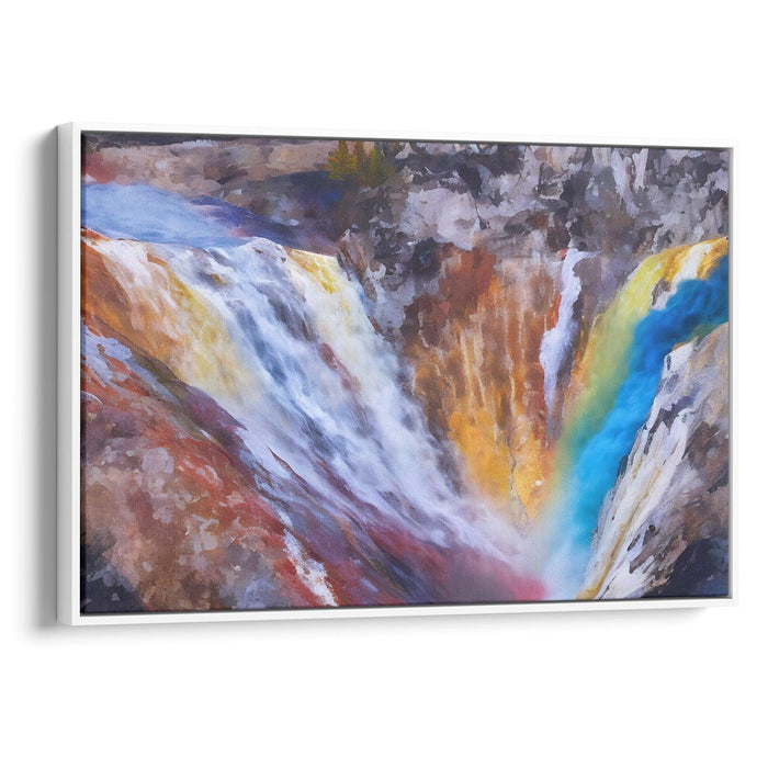 Abstract Yellowstone National Park Print - Canvas Art Print by Kanvah