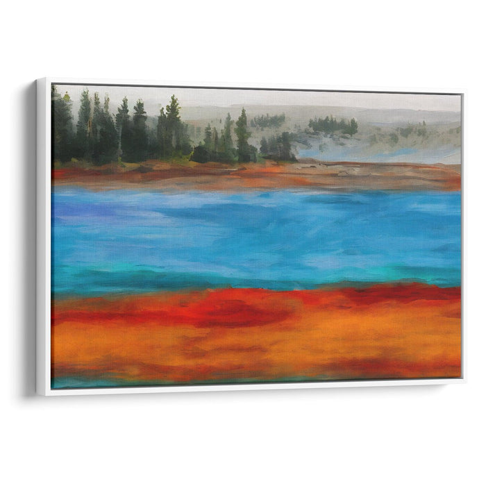 Abstract Yellowstone National Park Print - Canvas Art Print by Kanvah