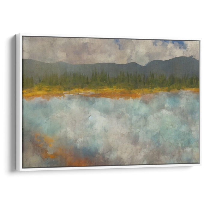 Abstract Yellowstone National Park Print - Canvas Art Print by Kanvah