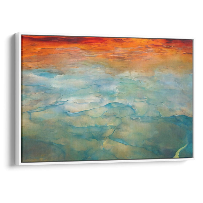 Abstract Yellowstone National Park Print - Canvas Art Print by Kanvah