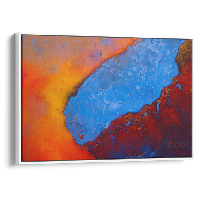 Abstract Yellowstone National Park Print - Canvas Art Print by Kanvah