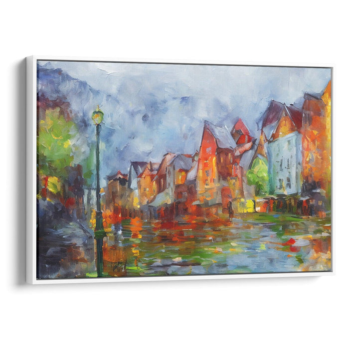 Impressionism Bergen Print - Canvas Art Print by Kanvah