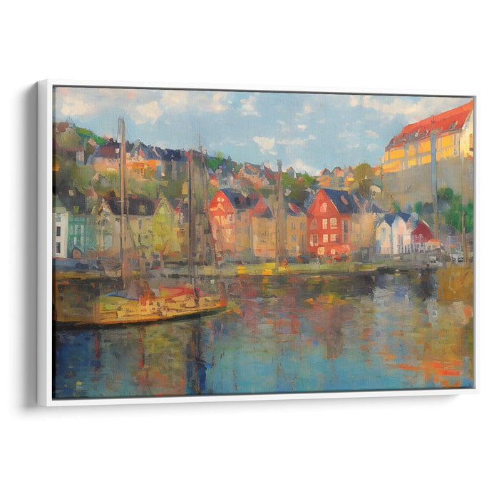 Impressionism Bergen Print - Canvas Art Print by Kanvah