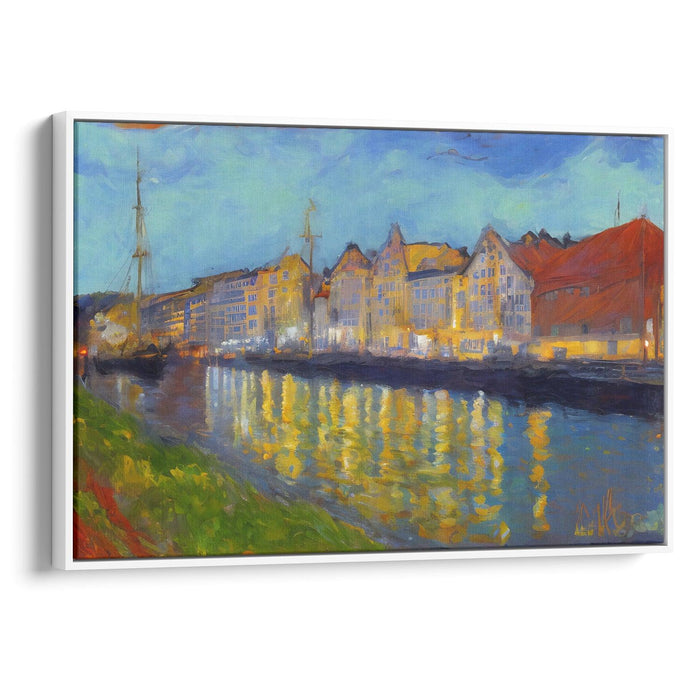 Impressionism Bergen Print - Canvas Art Print by Kanvah