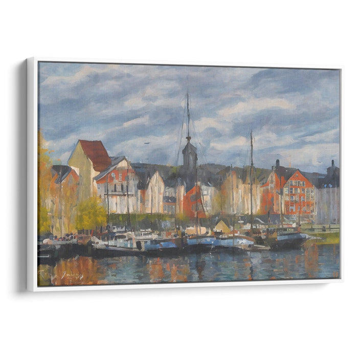 Impressionism Bergen Print - Canvas Art Print by Kanvah