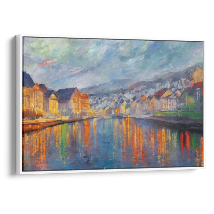 Impressionism Bergen Print - Canvas Art Print by Kanvah