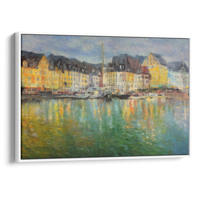 Impressionism Bergen Print - Canvas Art Print by Kanvah