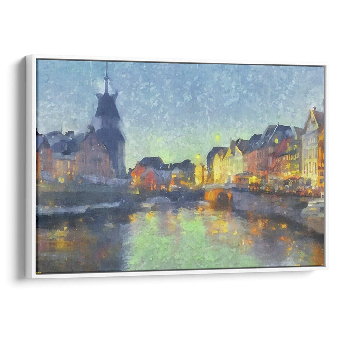 Impressionism Bergen Print - Canvas Art Print by Kanvah