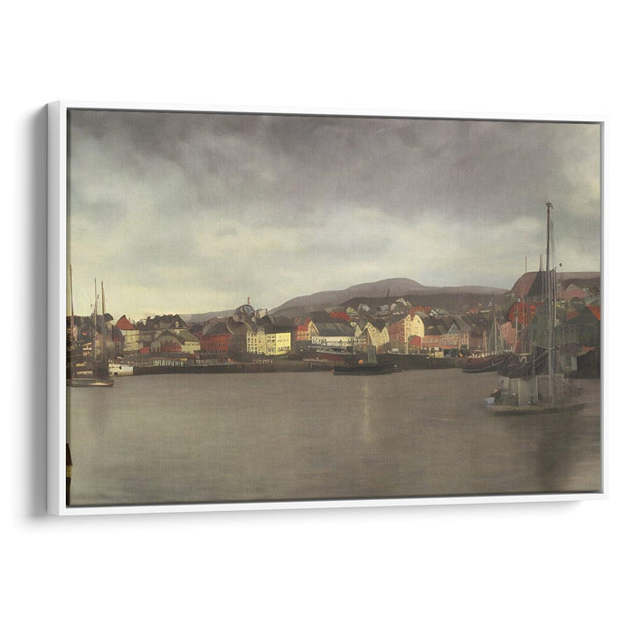 Realism Bergen Print - Canvas Art Print by Kanvah