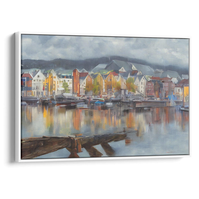 Realism Bergen Print - Canvas Art Print by Kanvah