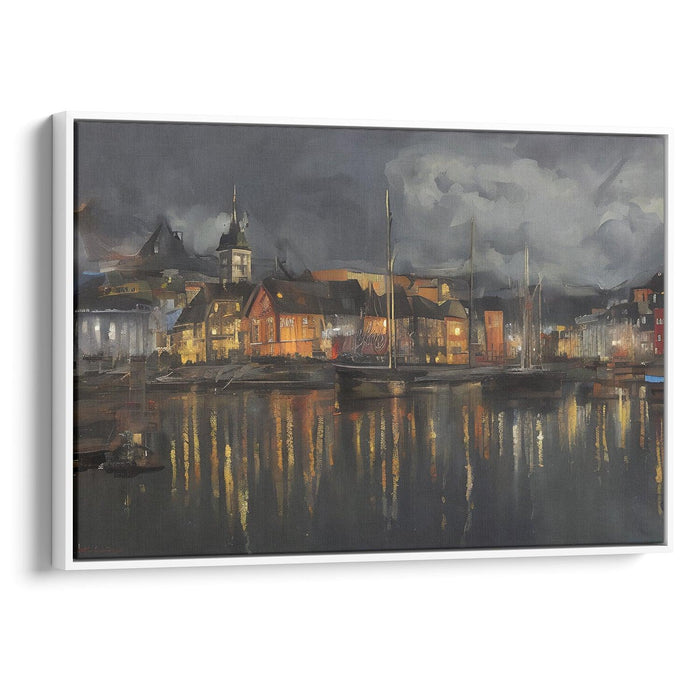 Realism Bergen Print - Canvas Art Print by Kanvah