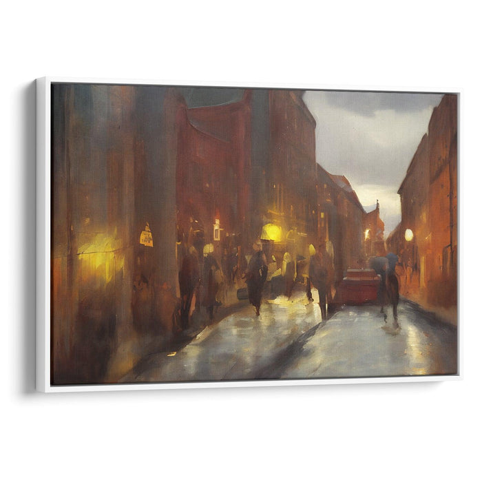 Realism Bergen Print - Canvas Art Print by Kanvah