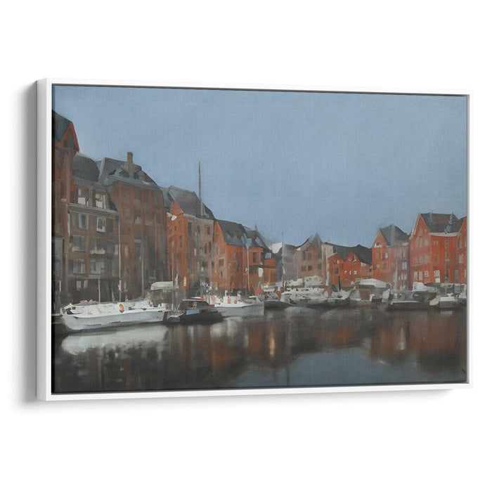 Realism Bergen Print - Canvas Art Print by Kanvah