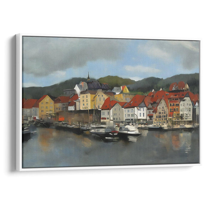 Realism Bergen Print - Canvas Art Print by Kanvah