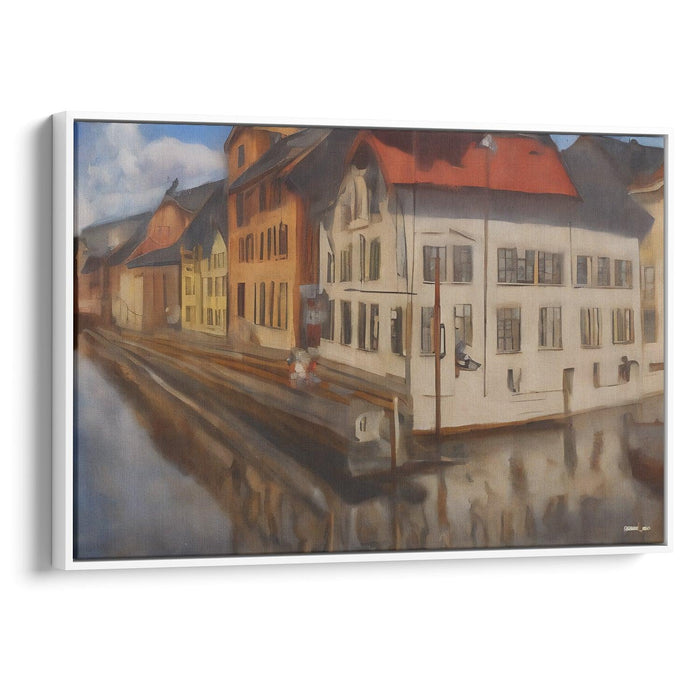 Realism Bergen Print - Canvas Art Print by Kanvah