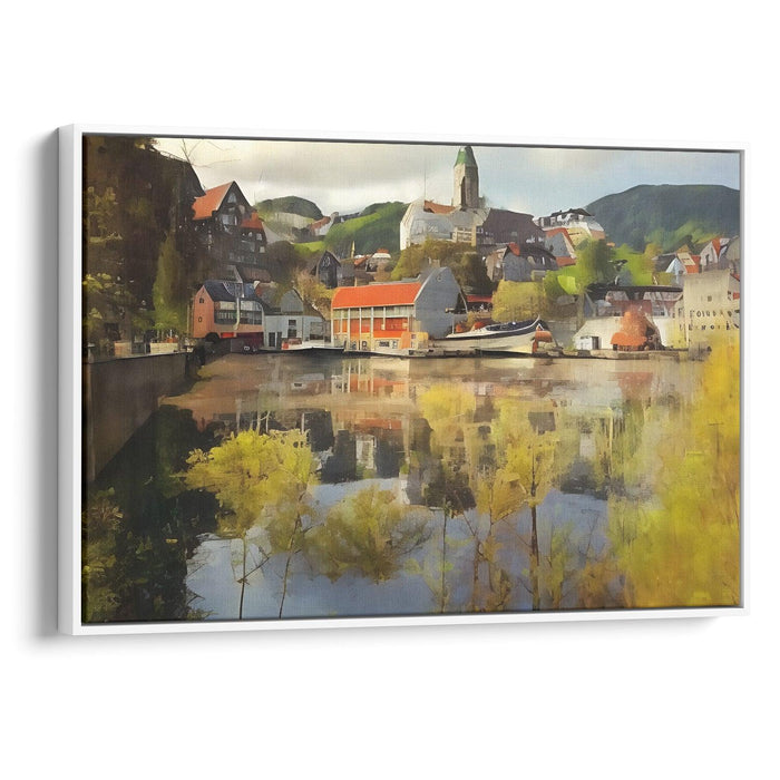 Realism Bergen Print - Canvas Art Print by Kanvah