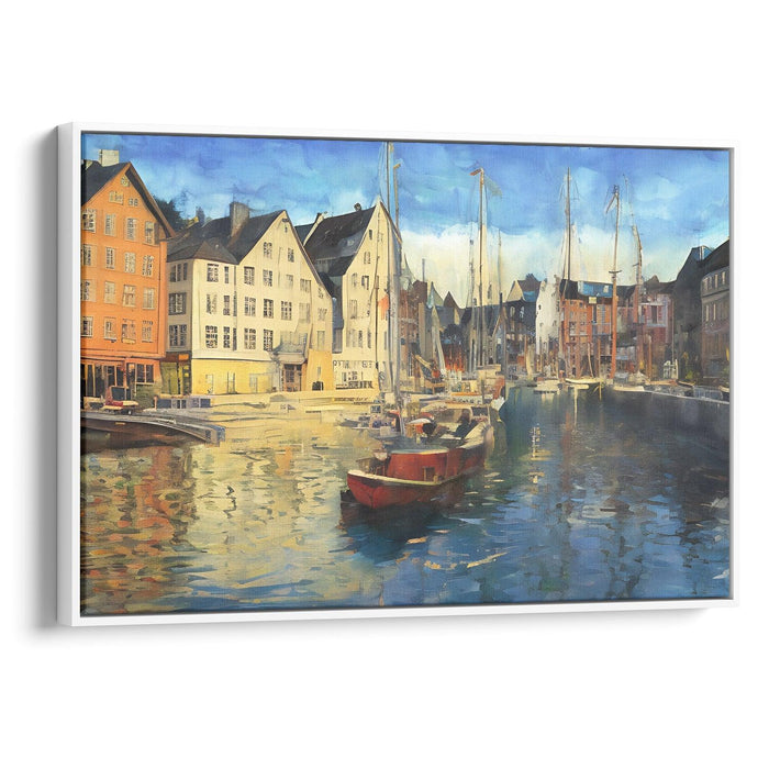 Realism Bergen Print - Canvas Art Print by Kanvah