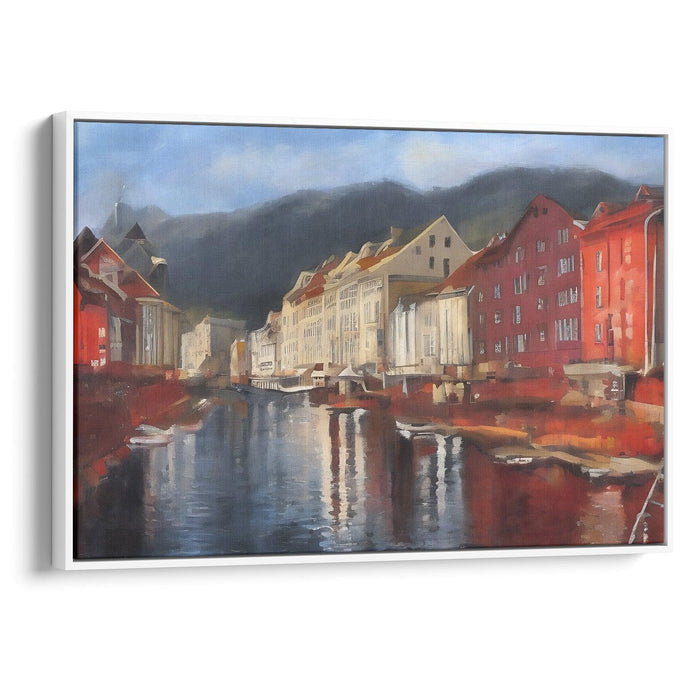 Realism Bergen Print - Canvas Art Print by Kanvah