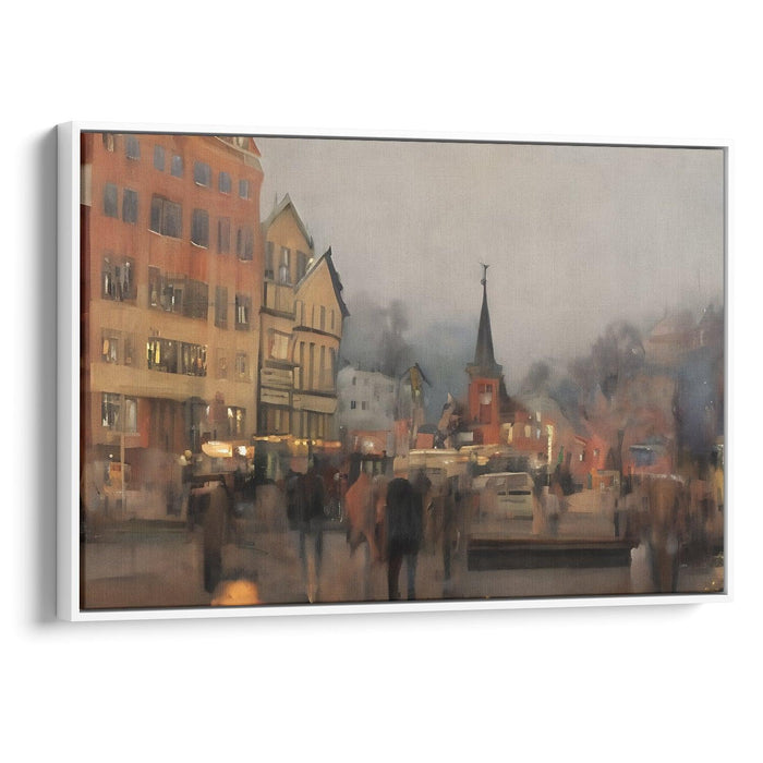 Realism Bergen Print - Canvas Art Print by Kanvah