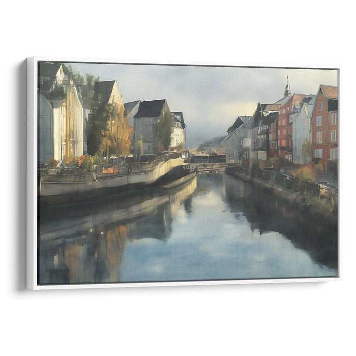 Realism Bergen Print - Canvas Art Print by Kanvah