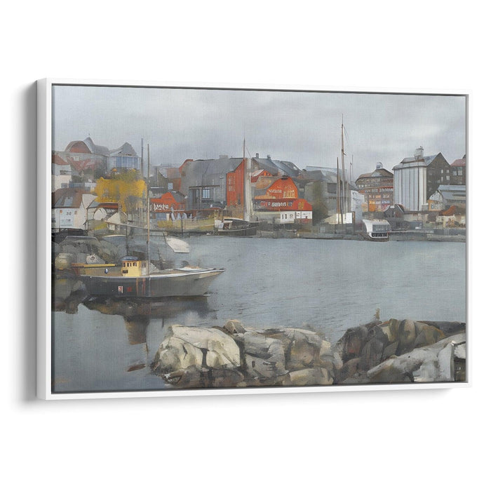 Realism Bergen Print - Canvas Art Print by Kanvah