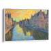 Impressionism Bruges Print - Canvas Art Print by Kanvah