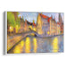 Impressionism Bruges Print - Canvas Art Print by Kanvah