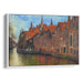 Impressionism Bruges Print - Canvas Art Print by Kanvah