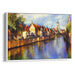 Impressionism Bruges Print - Canvas Art Print by Kanvah