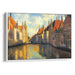 Impressionism Bruges Print - Canvas Art Print by Kanvah