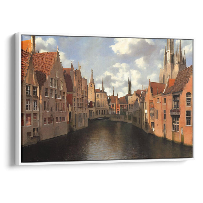 Realism Bruges Print - Canvas Art Print by Kanvah