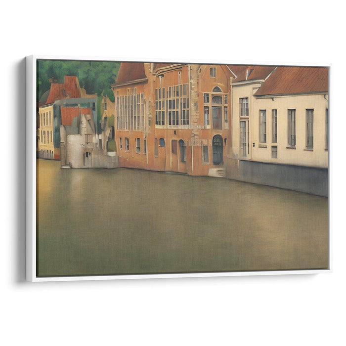 Realism Bruges Print - Canvas Art Print by Kanvah