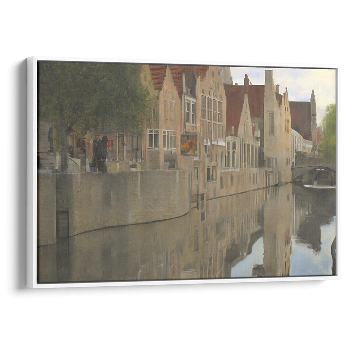 Realism Bruges Print - Canvas Art Print by Kanvah