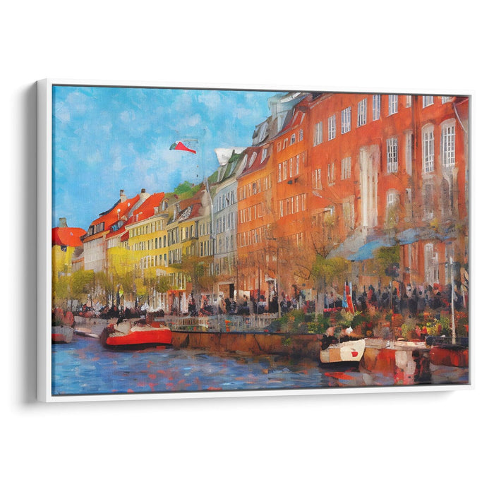 Impressionism Copenhagen Print - Canvas Art Print by Kanvah