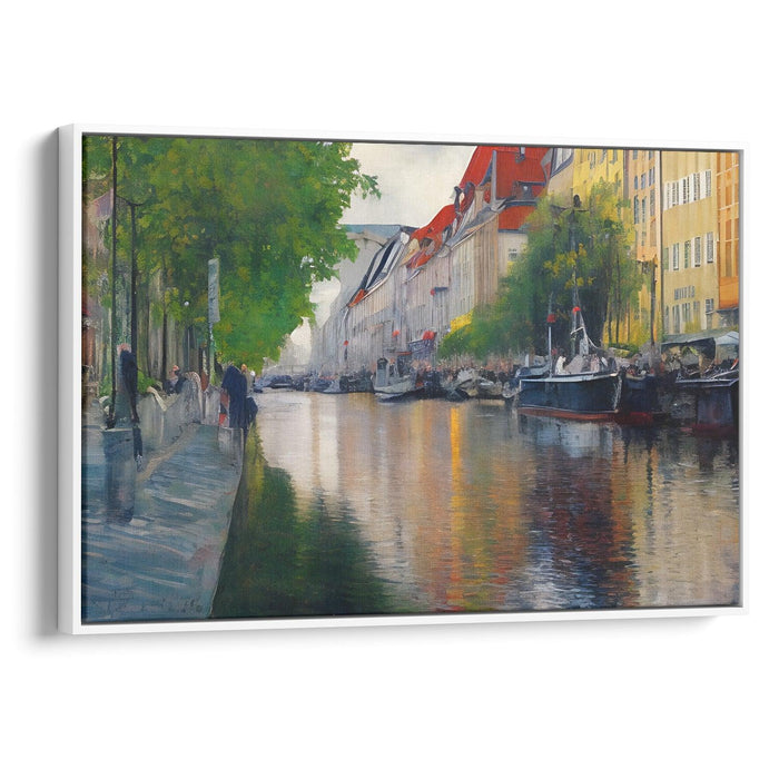 Impressionism Copenhagen Print - Canvas Art Print by Kanvah