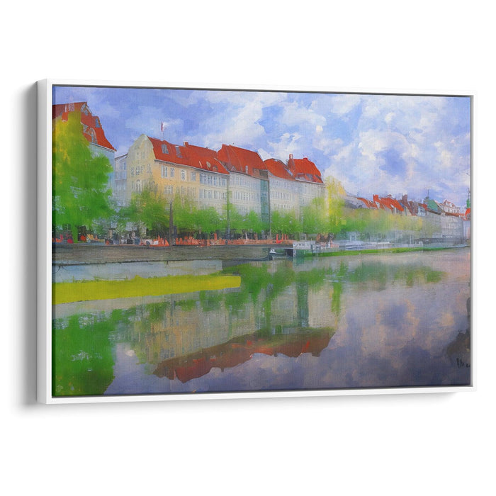 Impressionism Copenhagen Print - Canvas Art Print by Kanvah