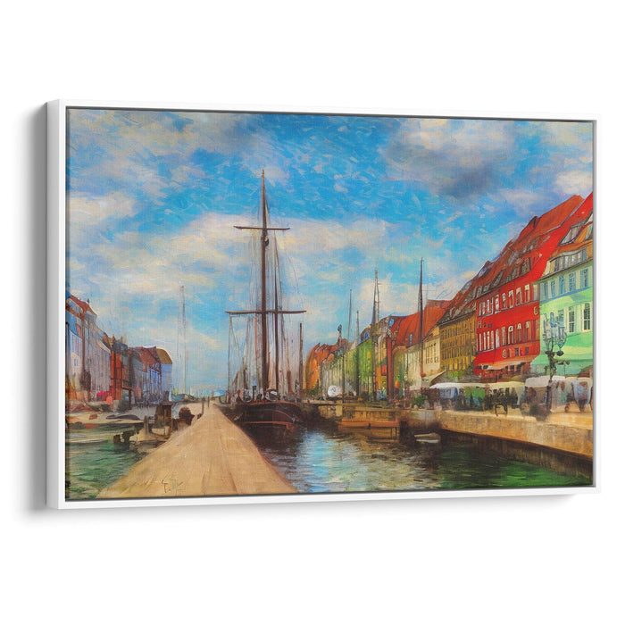 Impressionism Copenhagen Print - Canvas Art Print by Kanvah