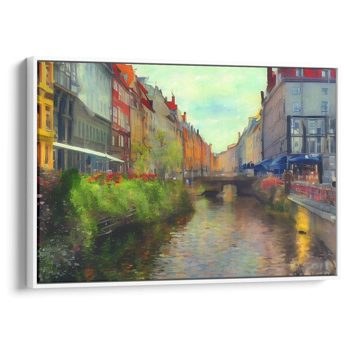 Impressionism Copenhagen Print - Canvas Art Print by Kanvah