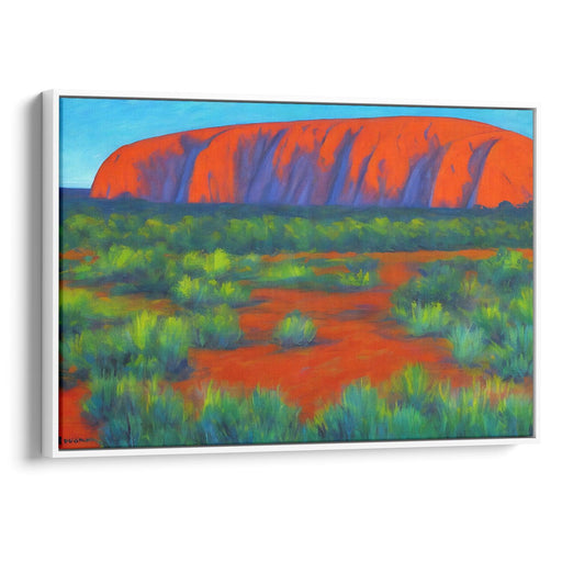 Impressionism Uluru Print - Canvas Art Print by Kanvah