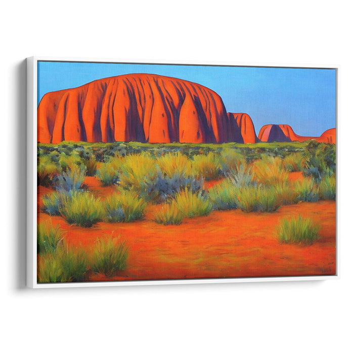 Impressionism Uluru Print - Canvas Art Print by Kanvah