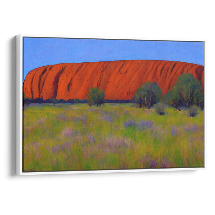 Impressionism Uluru Print - Canvas Art Print by Kanvah