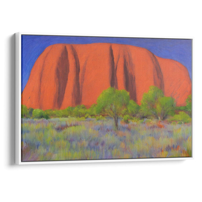 Impressionism Uluru Print - Canvas Art Print by Kanvah