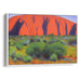 Impressionism Uluru Print - Canvas Art Print by Kanvah