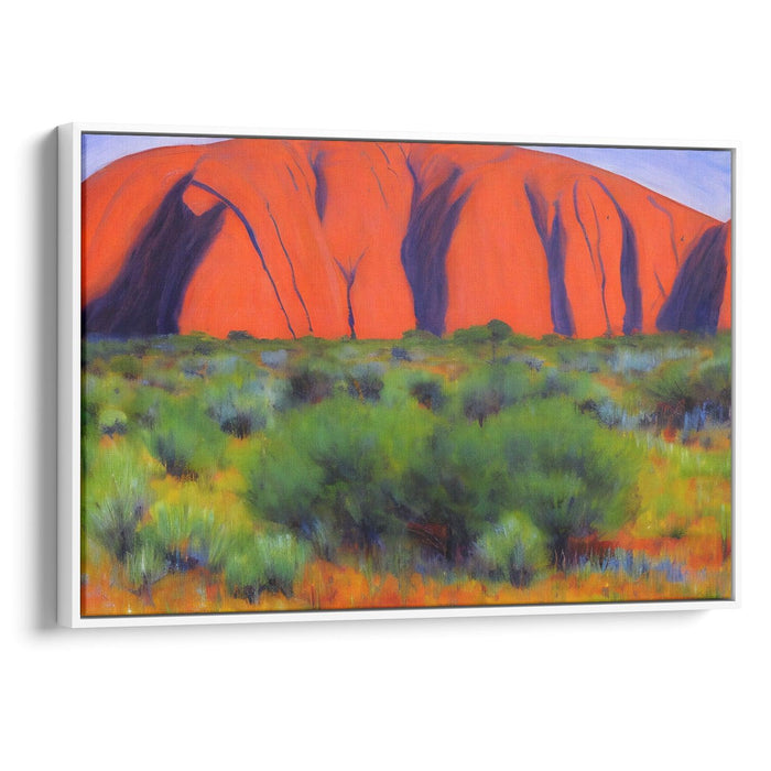 Impressionism Uluru Print - Canvas Art Print by Kanvah