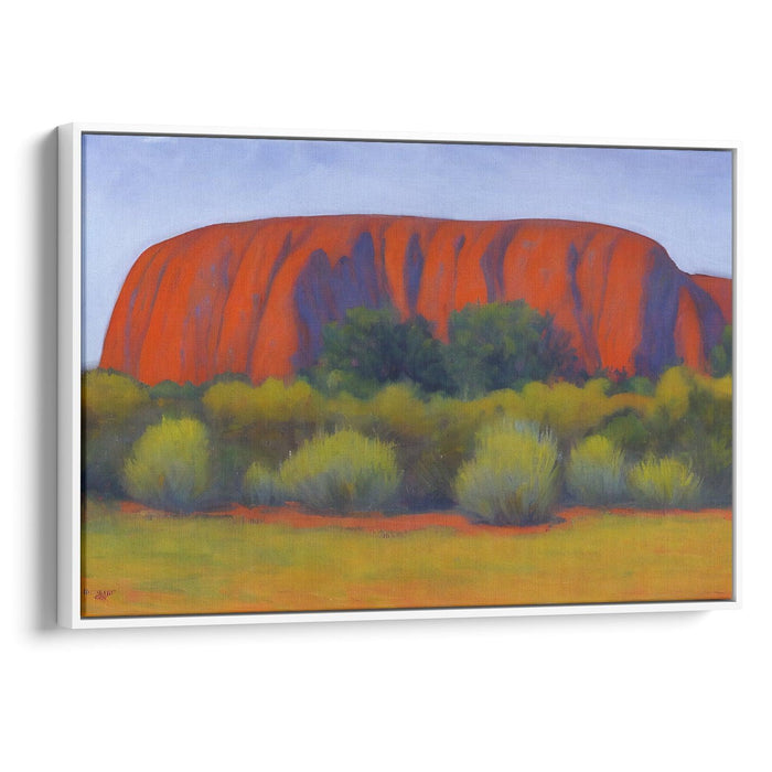 Impressionism Uluru Print - Canvas Art Print by Kanvah