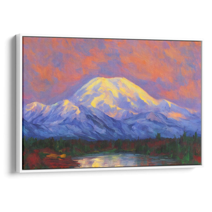 Impressionism Denali Print - Canvas Art Print by Kanvah