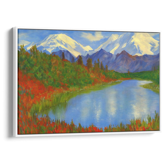 Impressionism Denali Print - Canvas Art Print by Kanvah