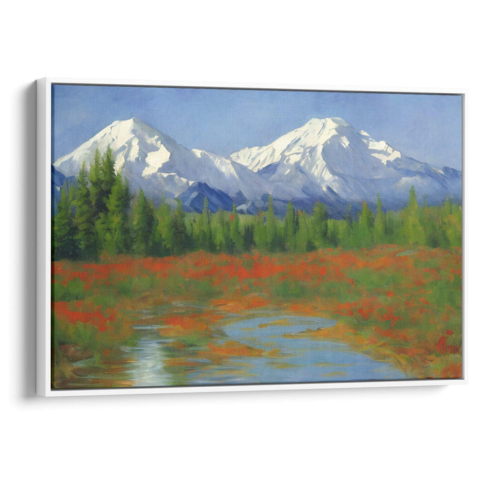 Impressionism Denali Print - Canvas Art Print by Kanvah