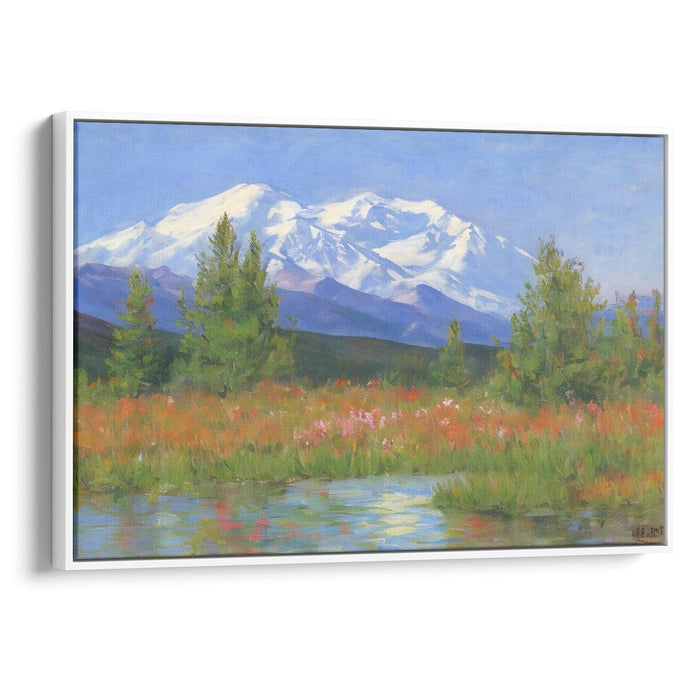 Impressionism Denali Print - Canvas Art Print by Kanvah