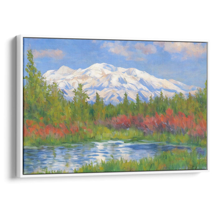 Impressionism Denali Print - Canvas Art Print by Kanvah